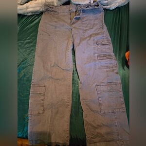 Women's Cargo Pants - Gray